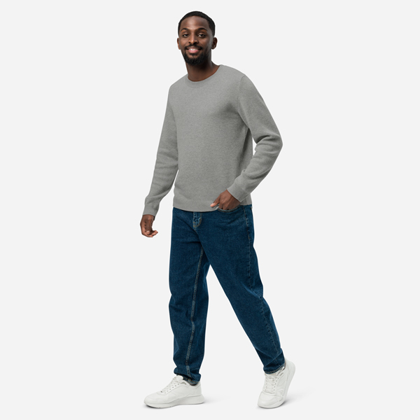 Unisex Classic Fit Knitted Crew neck Sweater