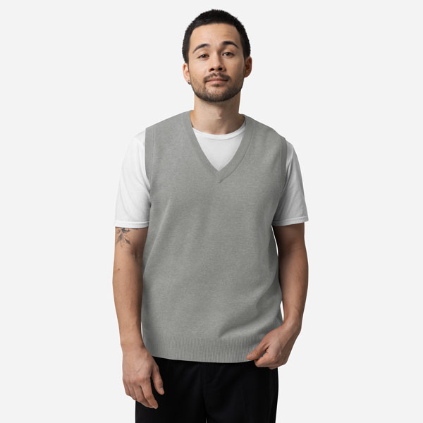 Unisex Knitted V-Neck Vest